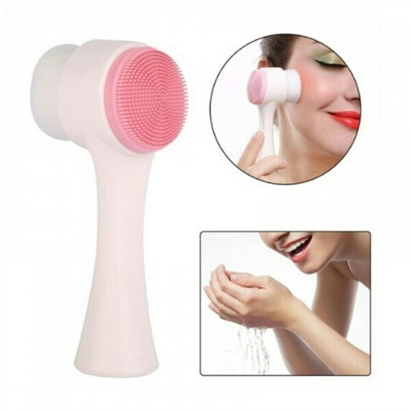 Escova de Limpeza facial 2 em 1 Massagem e Limpeza