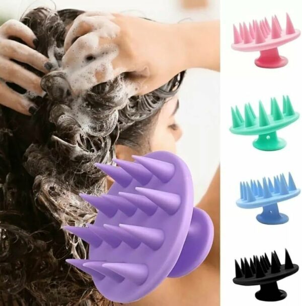Escova de Silicone para Lavar Cabelo